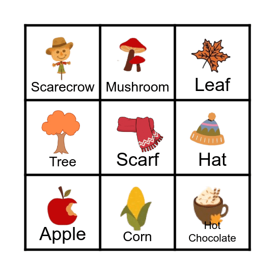 FALL Bingo Card