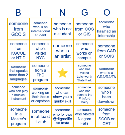 Coffee Hour Sept 2026 Bingo Card