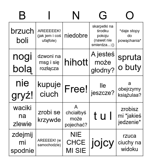 AMISZ Bingo Card