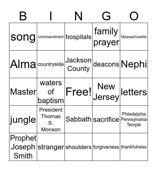 Bingo Card