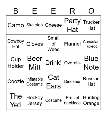 Colle/Gowan Frostfest Bingo Card