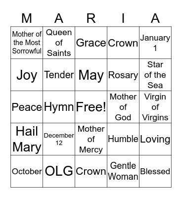 Retreat Bingo Card