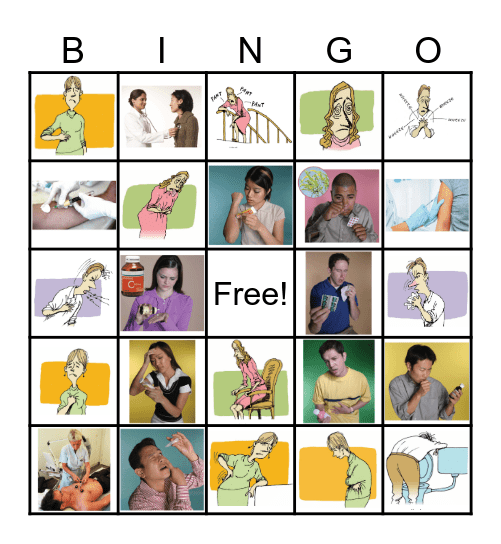 Unit 2 - Health Matters Bingo Card