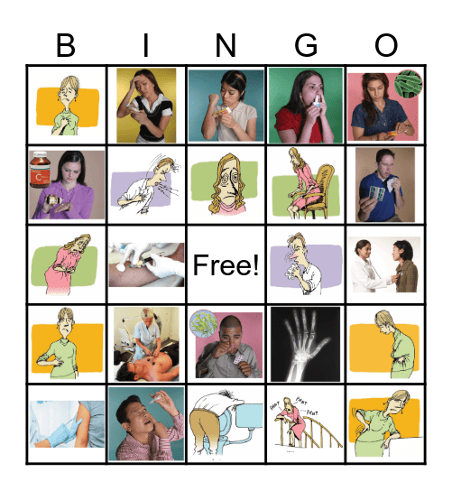 Unit 2 - Health Matters Bingo Card
