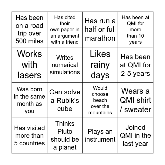 Community Day Bingo Card