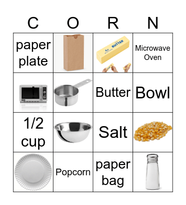 POPCORN IN A BAG! Bingo Card