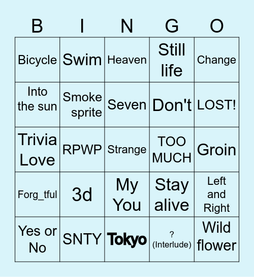 @Agustdmintverse Bingo Card