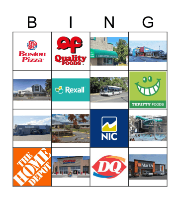 Comox Valley Community Bingo Card