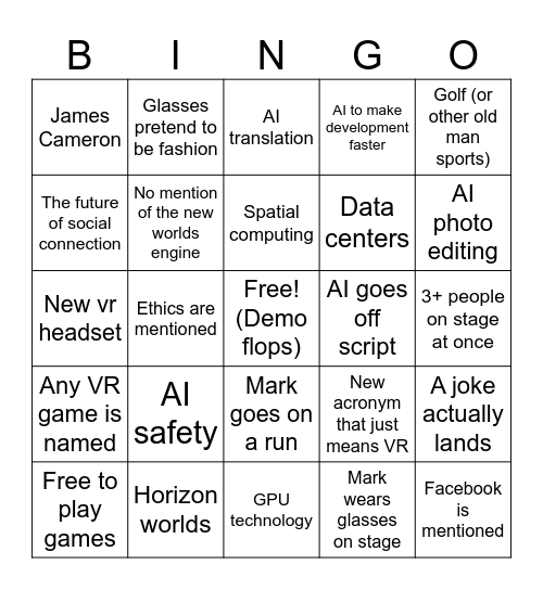 Connect Bingo Card