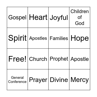 Conference BINGO Card