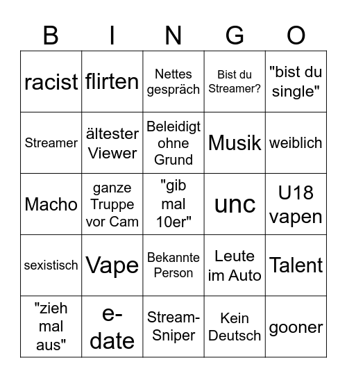 ome Bingo Card
