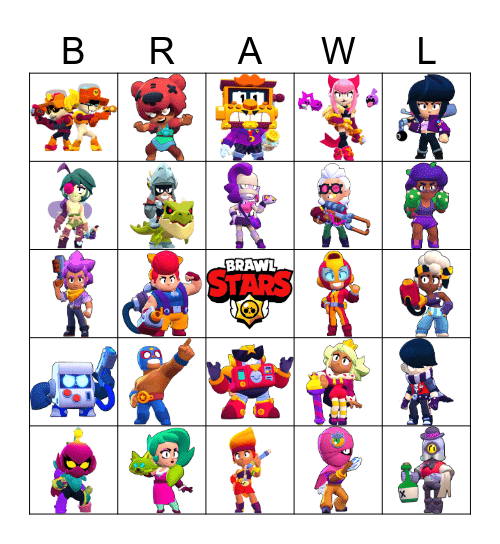 Brawl Stars Bingo!!! Bingo Card