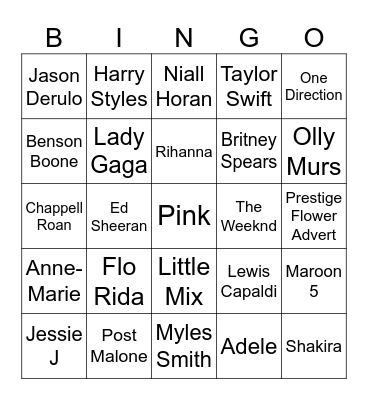 Heart Bingo Card