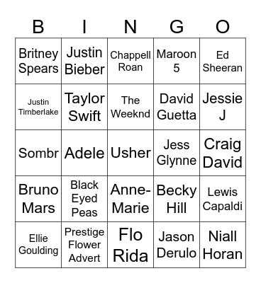 Heart Bingo Card