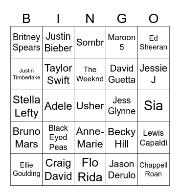 Heart Bingo Card