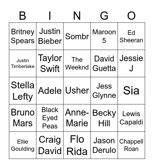 Heart Bingo Card