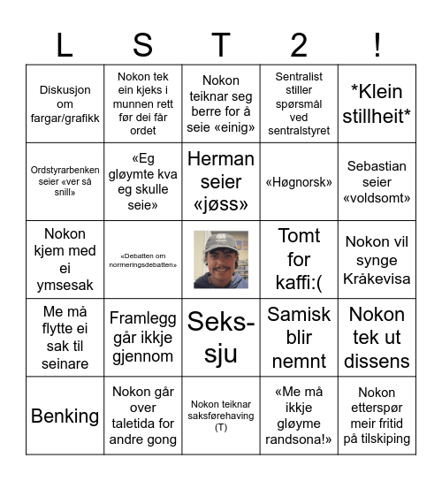 Landsstyrebingo! Bingo Card