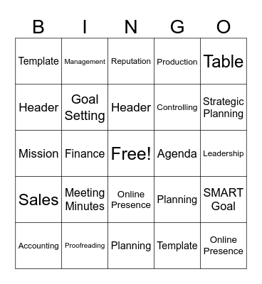 Unit 3 & 4 Review Bingo Card