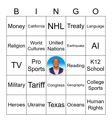 CNN 10 Bingo Card