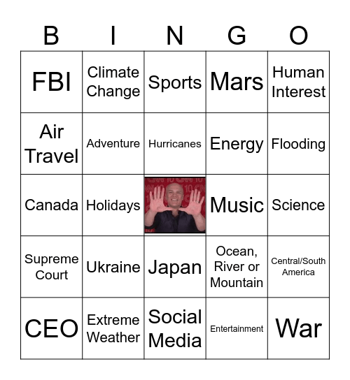 CNN 10 Bingo Card