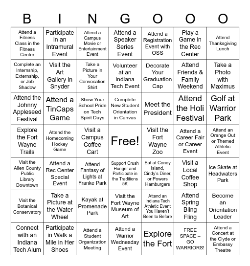 Traditions Bingo (DAY) Bingo Card