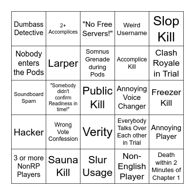 Bingo Card