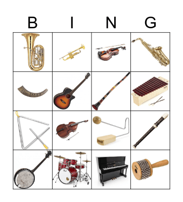 Instrumenter Bingo Card