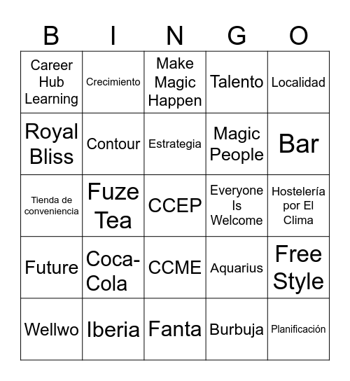 FUTURE MAKERS Bingo Card