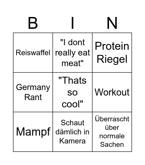 Daniele Marchese Bingo Card