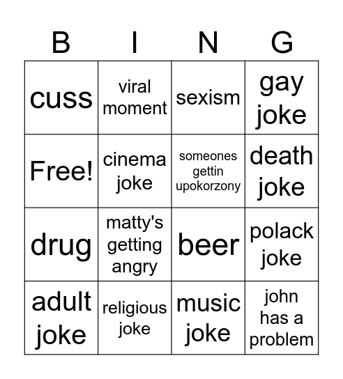 ted bingo Card