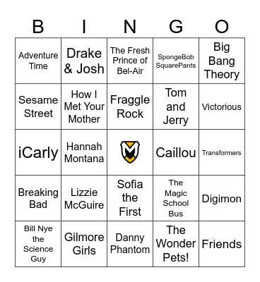 Song Bingo: TV Show Theme Songs! Bingo Card