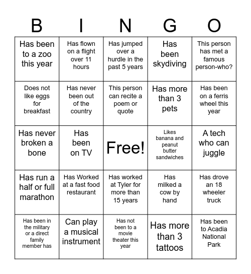 Customer Support Week - Bingo Card Bingo Card