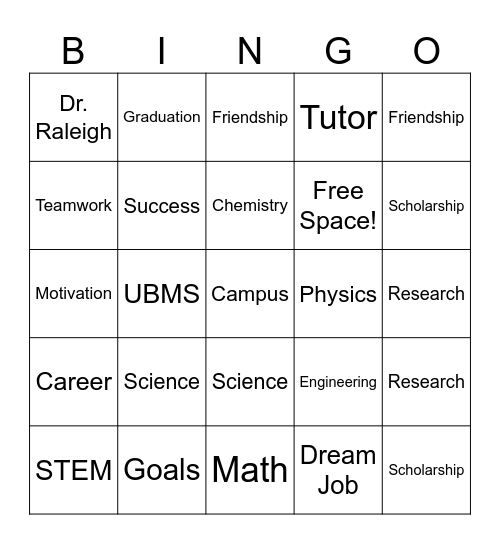 Kick Off Bingo Card