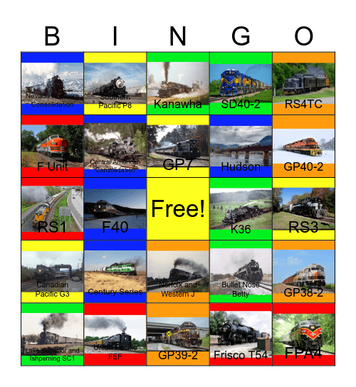The CSX and other Railroads that I would like to get paid while Laurie passed away one day Bingo Card