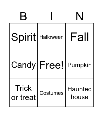 Trial Bingo Card