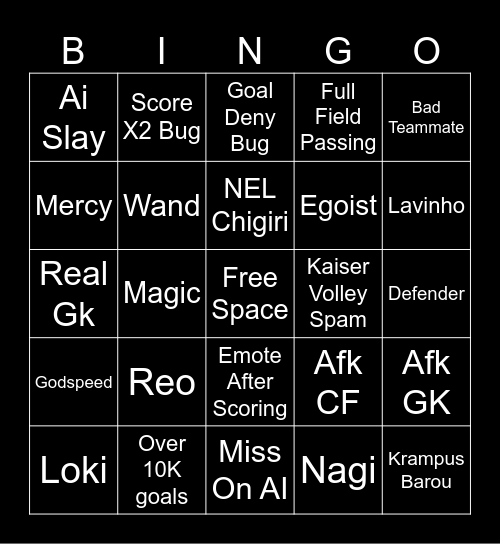 BLR Bingo Card