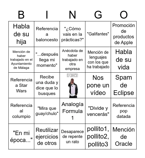 Bingo Bustamante v2 Bingo Card