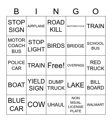 PALESTINE COURT CASINO BUS TRIP Bingo Card