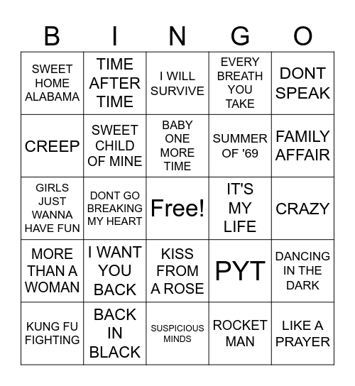BINGO Card