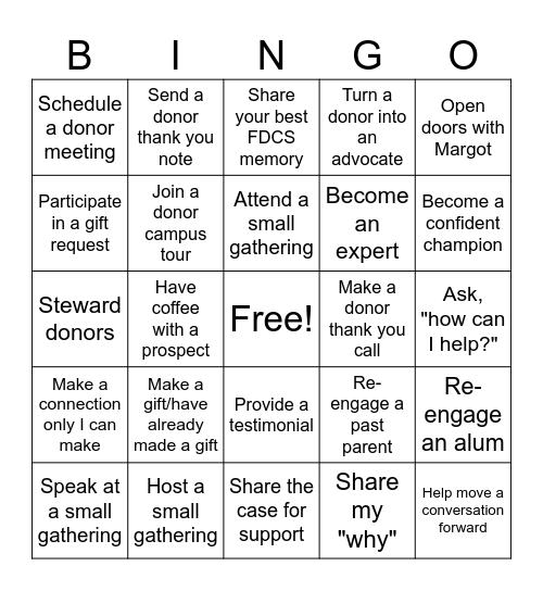 FCDS Trustees Bingo Card