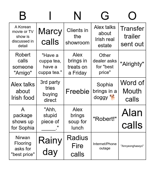 October 1 - 31 2026 Bingo Card