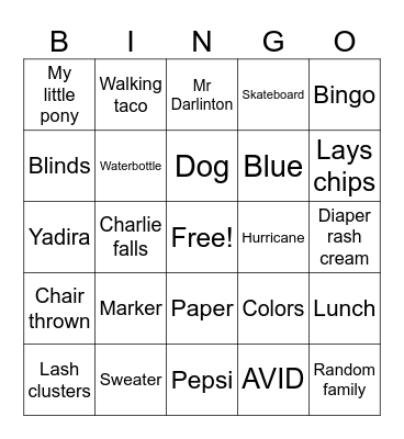 BBBBINGO Card