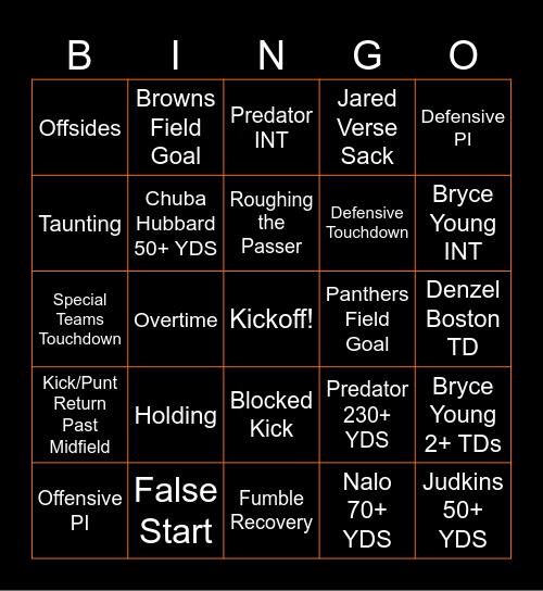 CAR WK3 26-27 Bingo Card