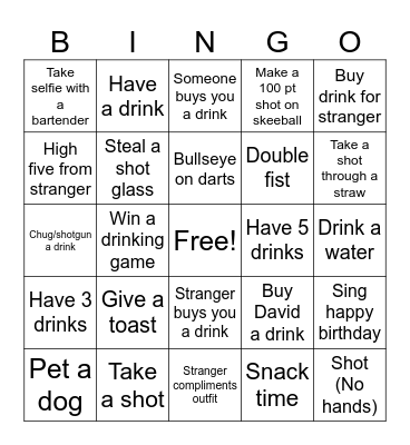 Dalyssa Biker Beer Bingo Card