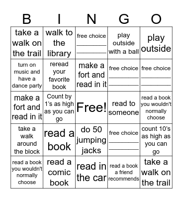 CSI Summer Bingo Card