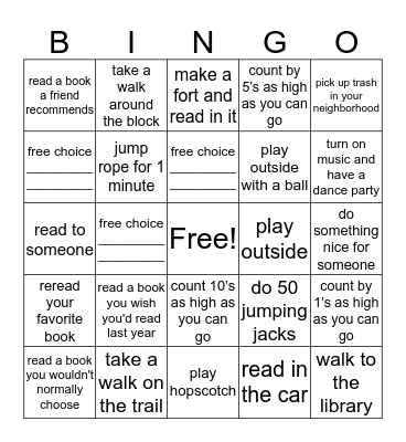 CSI Summer Bingo Card