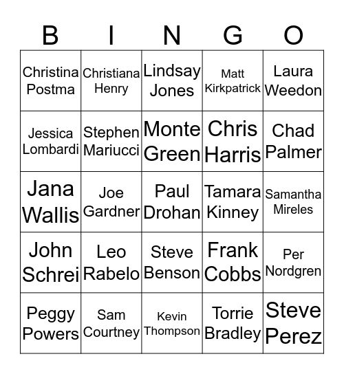 Reply All Bingo Card