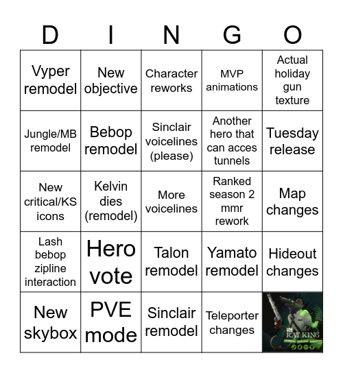 Docky bingo Card