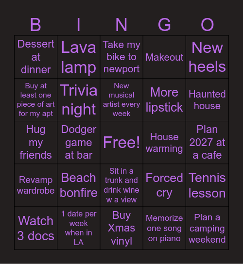 Fall 2026 bing! lc Bingo Card