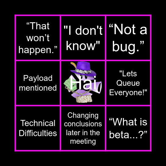 TFQ BINGO Card